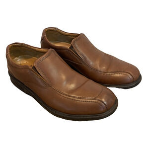 Clarks - Colson Knoll - Mens 9M - SUPER NICE, Brown Leather, Slip-On, Loafers